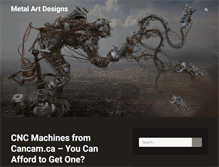 Tablet Screenshot of metal-art-designs.com